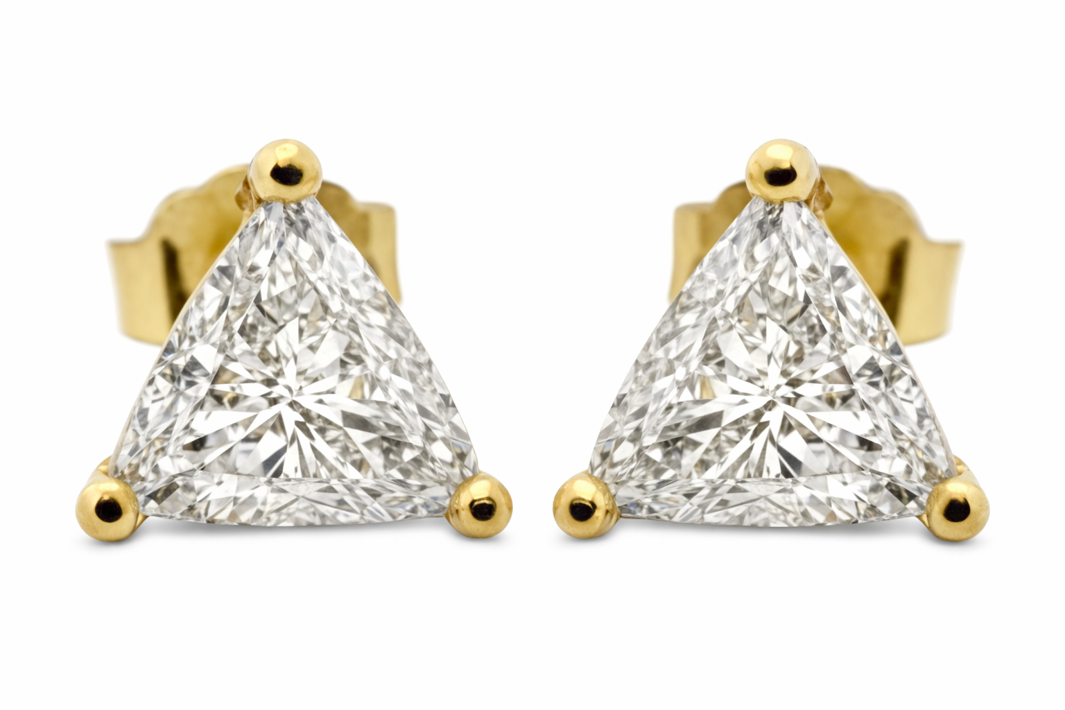 Modern Gold Diamonds Earrings