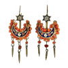 Vintage 14K Gold Coral Earrings