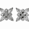 Modern 18K White Gold Diamonds Ring
