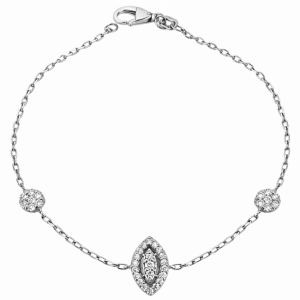 Classic 14K Gold Diamonds Necklace