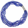 Classic 18K Gold Tanzanite, Diamonds Necklace