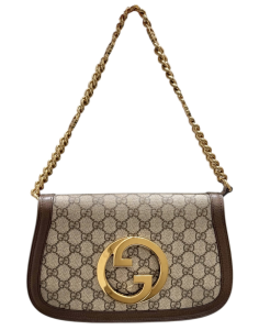 GUCCI Pre-Owned Blondie Beige/Ebony GG Supreme shoulder bag