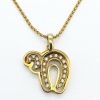 Modern 18K Gold Diamonds Pendant Necklace