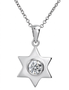 Modern 18K Gold Diamonds Pendant Necklace