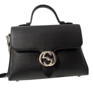 GUCCI Pre-Owned Interlocking G leather top handle bag