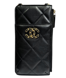 CHANEL Pre-Owned 19 CHANEL phone and card holder wallet