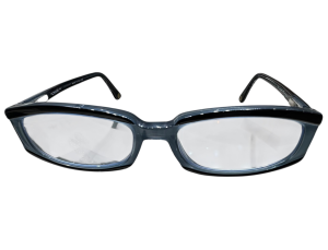 CHANEL Pre-Owned Dark blue optical glasses with gold logo