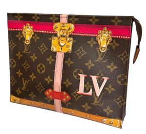 LOUIS VUITTON PRE-OWNED Limited Edition Trompe L’Oeil Monogram Canvas Pouch – Spring/Summer 2018