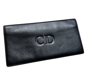 DIOR Pre-Owned Long leather wallet with embossed logo