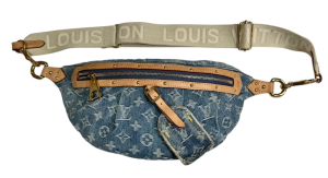 LOUIS VUITTON PRE-OWNED High Rise Monogram Denim Bum Bag