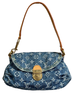 LOUIS VUITTON PRE-OWNED Denim Pleaty Pochette Monogram Bag