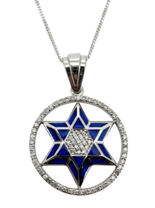 Modern Gold Diamonds Pendant Necklace