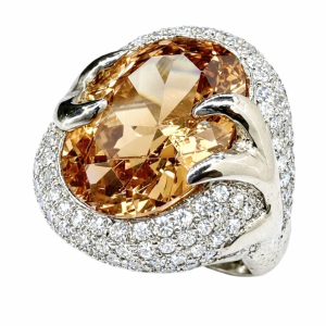 Vintage Gold Diamonds Ring