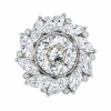 Modern 18K Gold Diamonds Ring