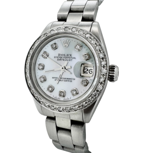Rolex Lady-Datejust Diamond Bezel – Mother of Pearl Diamond Dial