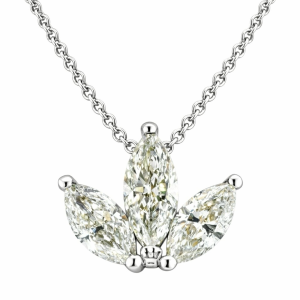 Modern Gold Diamonds Pendant Necklace